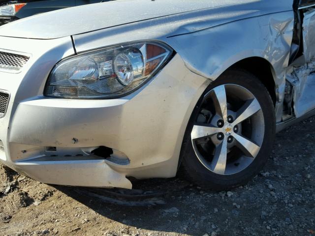 1G1ZC5E10BF117373 - 2011 CHEVROLET MALIBU 1LT SILVER photo 9