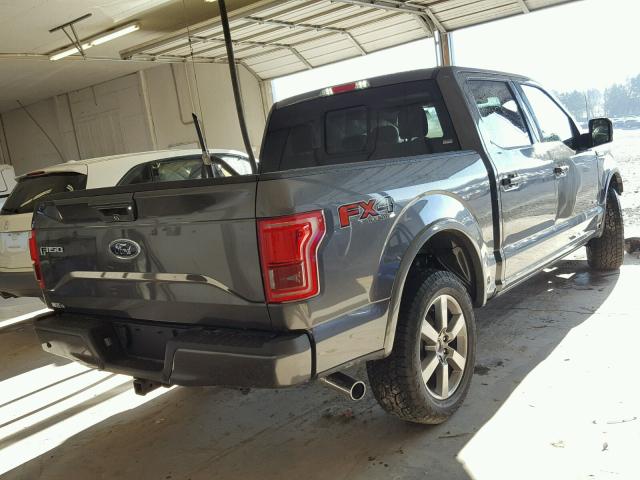 1FTEW1EG0HFC42425 - 2017 FORD F150 SUPER GRAY photo 4