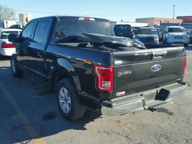 1FTEW1C83FKE37676 - 2015 FORD F150 SUPER BLACK photo 3