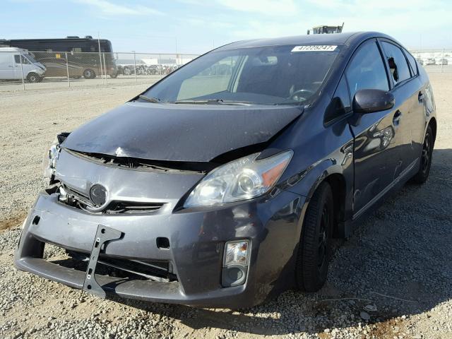 JTDKN3DU0A1288218 - 2010 TOYOTA PRIUS CHARCOAL photo 2