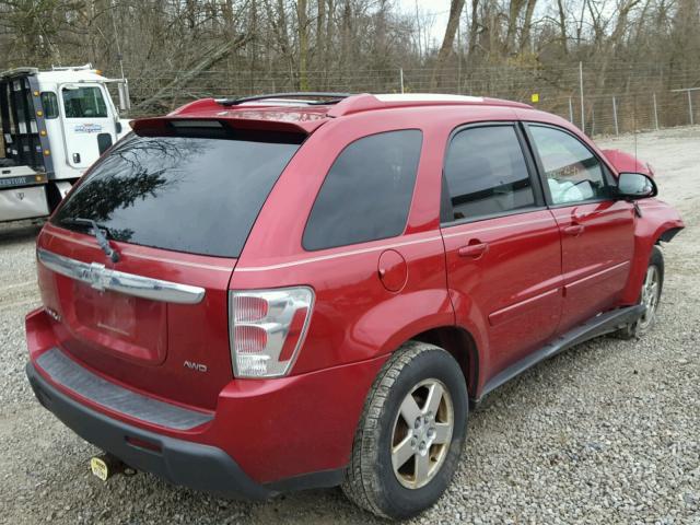 2CNDL73F656117903 - 2005 CHEVROLET EQUINOX LT RED photo 4