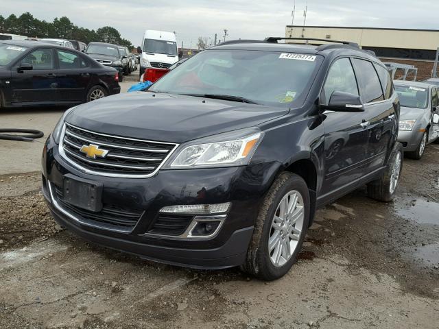 1GNKRGKDXDJ224018 - 2013 CHEVROLET TRAVERSE L BLACK photo 2