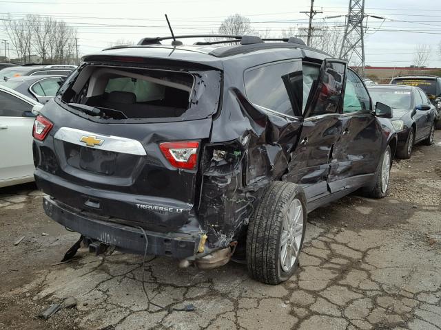 1GNKRGKDXDJ224018 - 2013 CHEVROLET TRAVERSE L BLACK photo 4