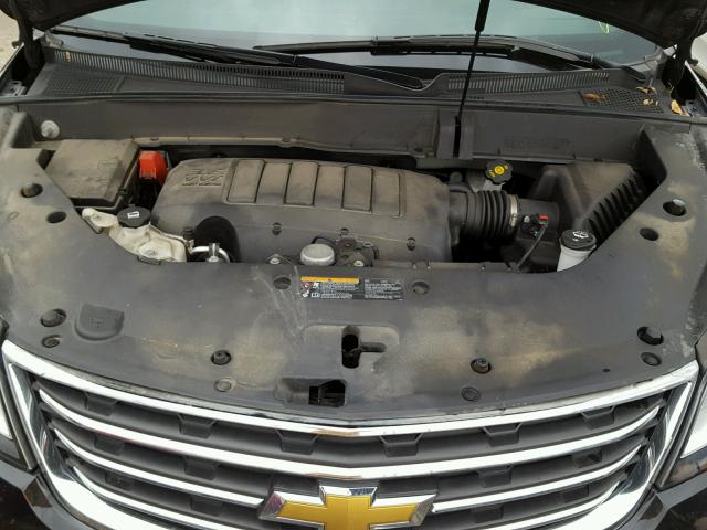 1GNKRGKDXDJ224018 - 2013 CHEVROLET TRAVERSE L BLACK photo 7