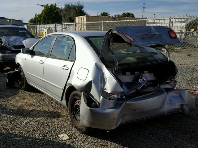 1NXBR32E48Z955893 - 2008 TOYOTA COROLLA CE SILVER photo 3