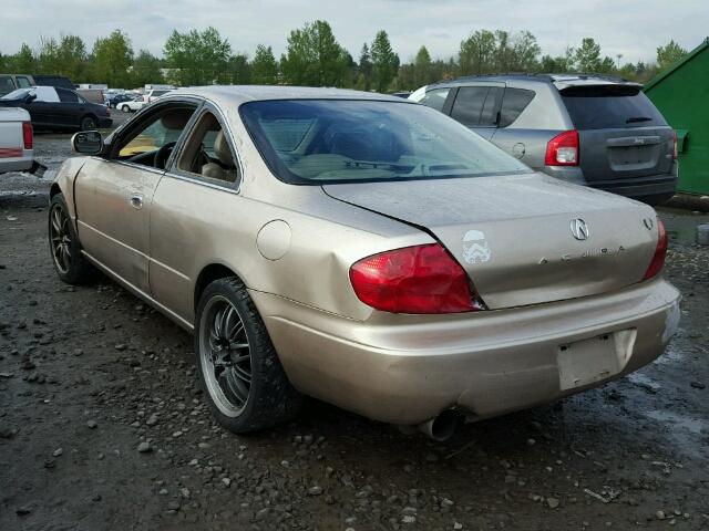19UYA42471A03094 - 2001 ACURA 3.2CL GOLD photo 3