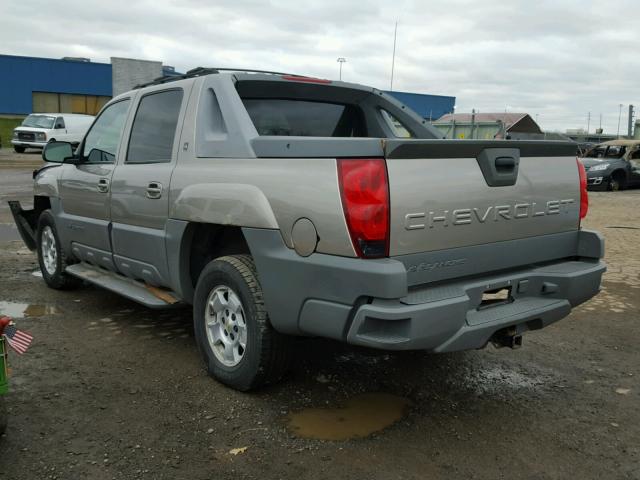 3GNEK13T32G212375 - 2002 CHEVROLET AVALANCHE GRAY photo 3