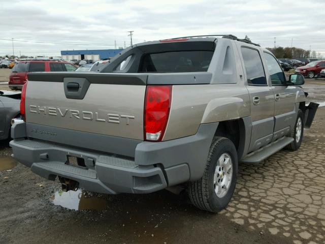 3GNEK13T32G212375 - 2002 CHEVROLET AVALANCHE GRAY photo 4