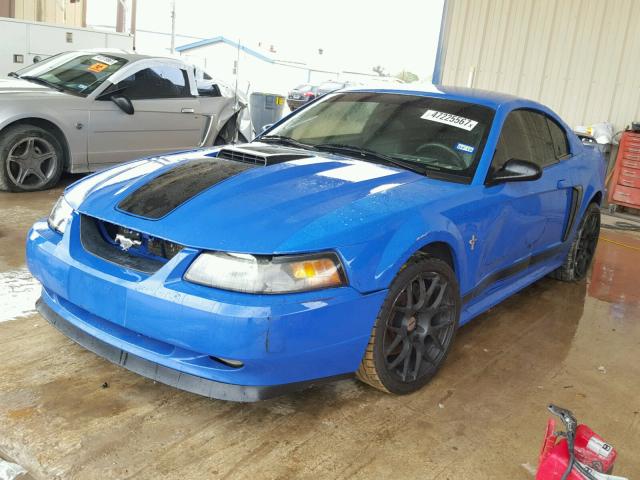 1FAFP42R63F429837 - 2003 FORD MUSTANG MA BLUE photo 2