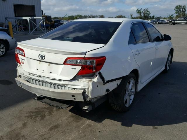 4T1BF1FK4EU755301 - 2014 TOYOTA CAMRY L WHITE photo 4