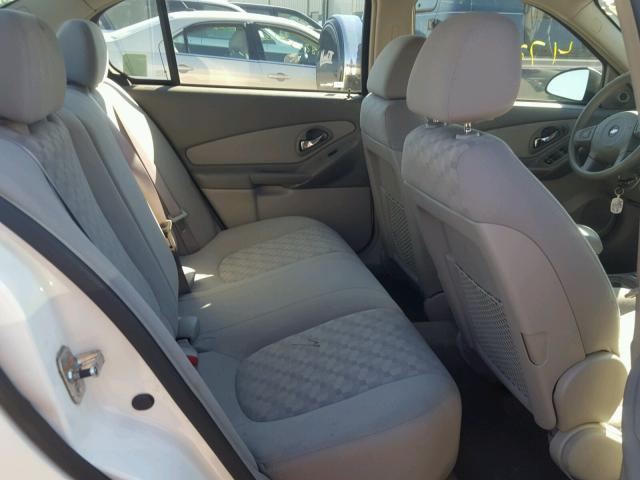 1G1ZT52845F262227 - 2005 CHEVROLET MALIBU LS თეთრი ფოტო 6