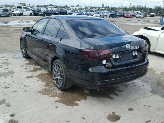 3VW2K7AJ0CM341528 - 2012 VOLKSWAGEN JETTA BASE 黑色 照片 3