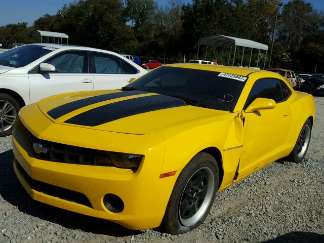 2G1FA1E35C9114952 - 2012 CHEVROLET CAMARO LS YELLOW photo 2