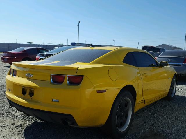 2G1FA1E35C9114952 - 2012 CHEVROLET CAMARO LS YELLOW photo 4