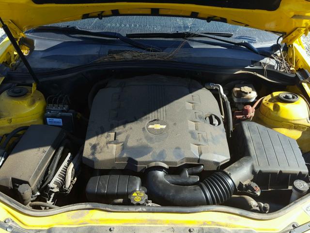 2G1FA1E35C9114952 - 2012 CHEVROLET CAMARO LS YELLOW photo 7