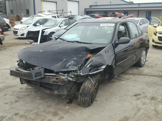 3N1CB51D04L831399 - 2004 NISSAN SENTRA 1.8 BLACK photo 2