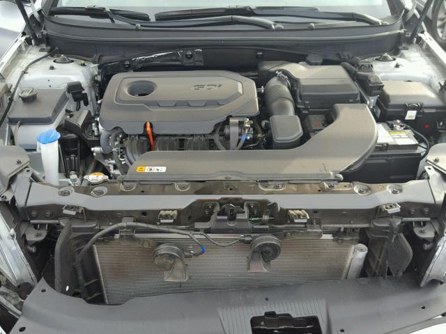 5NPE24AF4HH569653 - 2017 HYUNDAI SONATA SE SILVER photo 7