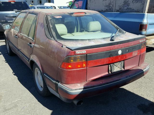 YS3CN65M7R1001045 - 1994 SAAB 9000 CS RED photo 3