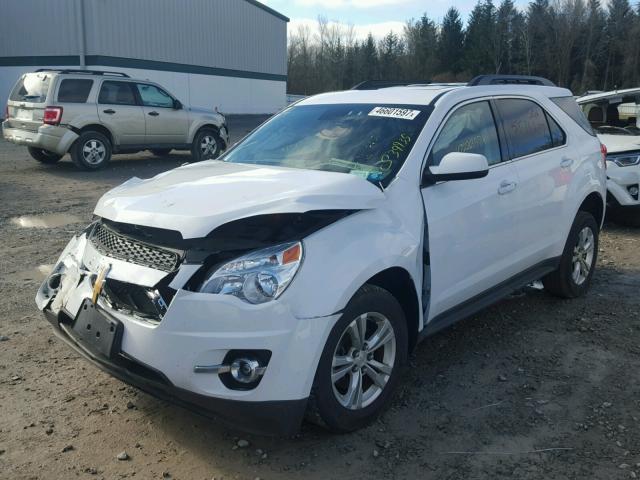 2GNFLGE37F6212737 - 2015 CHEVROLET EQUINOX LT WHITE photo 2