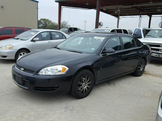 2G1WB58K369424772 - 2006 CHEVROLET IMPALA LS BLACK photo 2