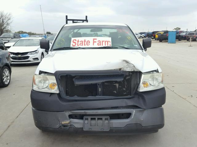 1FTRF12WX7NA65920 - 2007 FORD F150 WHITE photo 9