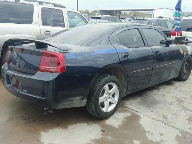 2B3KA43R57H769057 - 2007 DODGE CHARGER SE BLUE photo 4