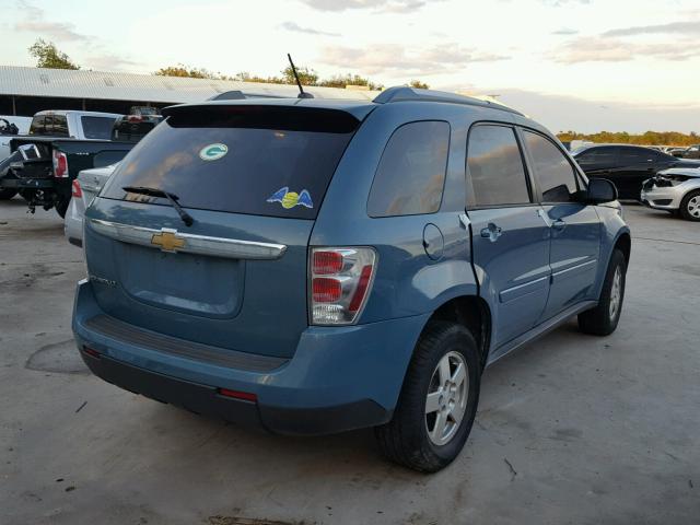 2CNDL33F186283131 - 2008 CHEVROLET EQUINOX LT BLUE photo 4