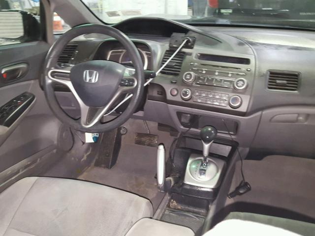 2HGFA16589H522630 - 2009 HONDA CIVIC LX BLACK photo 9