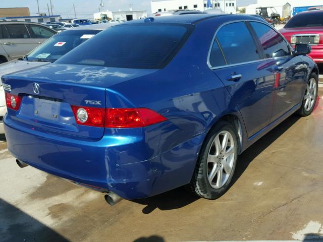 JH4CL96805C008769 - 2005 ACURA TSX BLUE photo 4