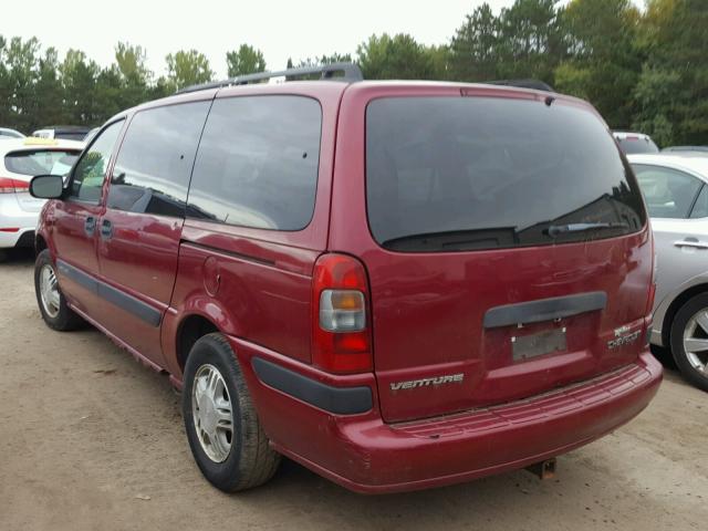 1GNDX03E34D257163 - 2004 CHEVROLET VENTURE MAROON photo 3