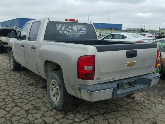 2GCEC13C781103926 - 2008 CHEVROLET SILVERADO BEIGE photo 3