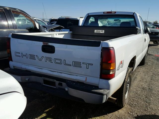 1GCEK14V2YZ346909 - 2000 CHEVROLET SILVERADO WHITE photo 4