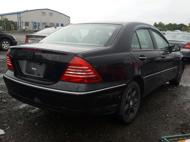 WDBRF64J24F541158 - 2004 MERCEDES-BENZ C 320 BLACK photo 4