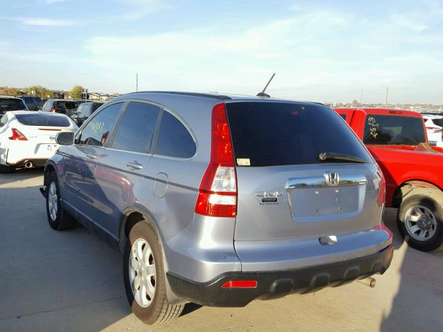 5J6RE38759L032752 - 2009 HONDA CR-V EXL BLUE photo 3