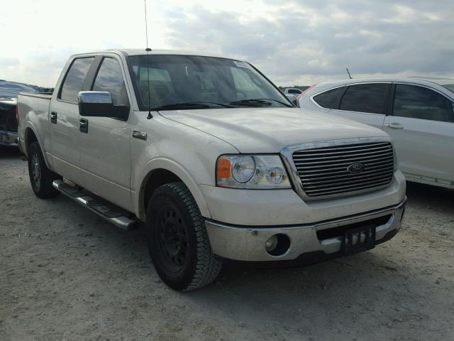 1FTPW12V77FB29842 - 2007 FORD F150 SUPER WHITE photo 1