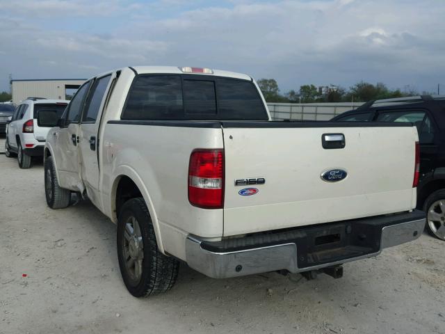 1FTPW12V77FB29842 - 2007 FORD F150 SUPER WHITE photo 3