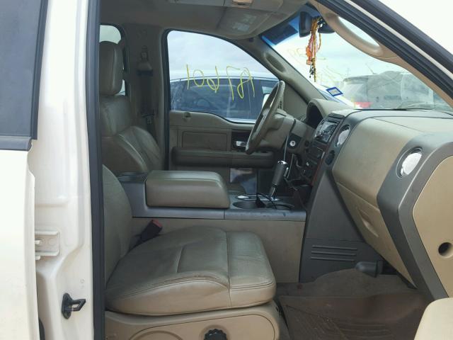 1FTPW12V77FB29842 - 2007 FORD F150 SUPER WHITE photo 5