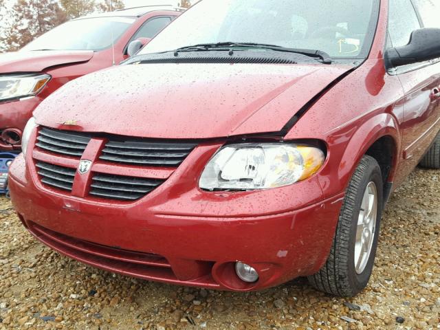 2D4GP44L86R913452 - 2006 DODGE GRAND CARA RED photo 9