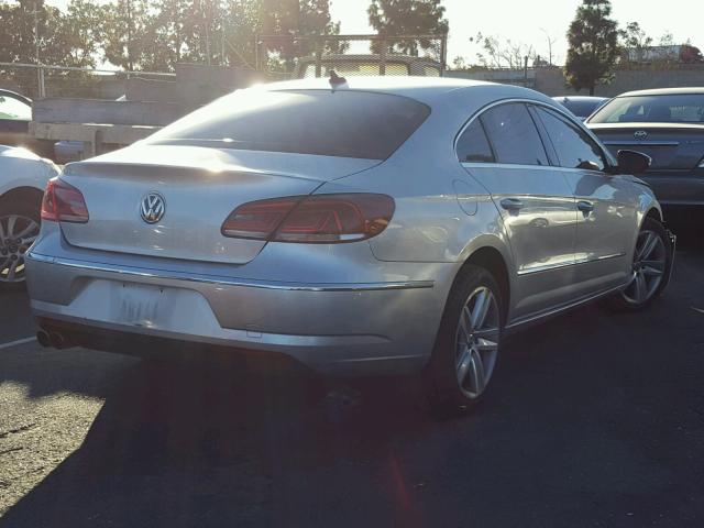 WVWBP7AN0DE551447 - 2013 VOLKSWAGEN CC SPORT SILVER photo 4