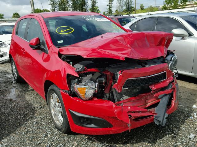 1G1JC6SH3D4194435 - 2013 CHEVROLET SONIC LT RED photo 1