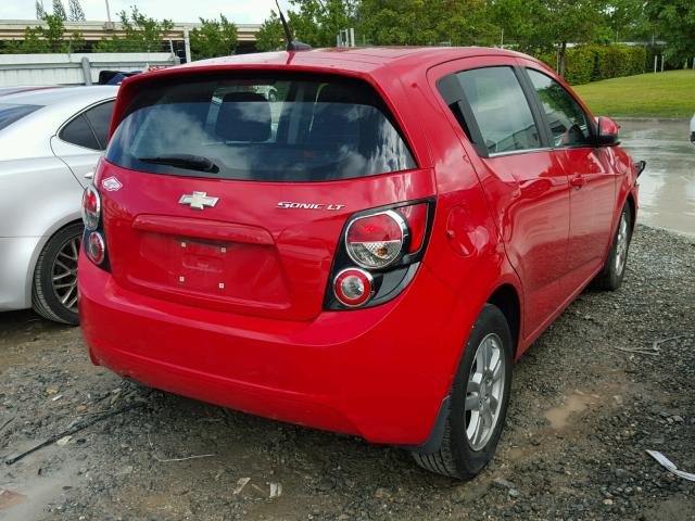 1G1JC6SH3D4194435 - 2013 CHEVROLET SONIC LT RED photo 4