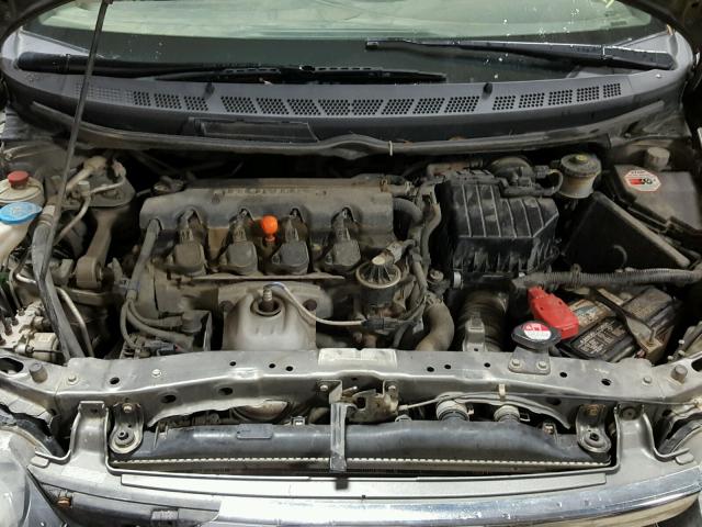 1HGFA15878L007521 - 2008 HONDA CIVIC EX GRAY photo 7