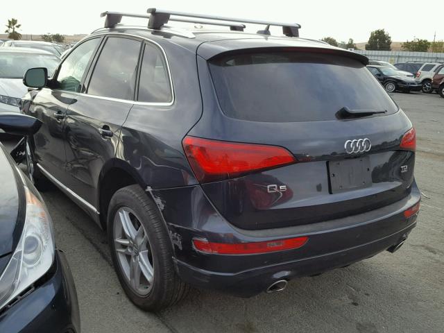 WA1CMAFP1EA075975 - 2014 AUDI Q5 TDI BLUE photo 3