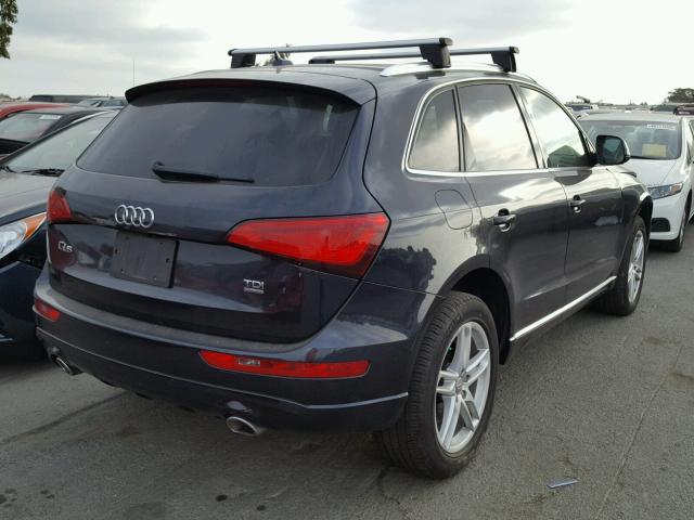 WA1CMAFP1EA075975 - 2014 AUDI Q5 TDI BLUE photo 4