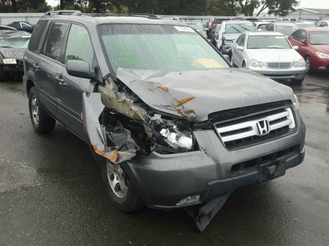 5FNYF28487B005463 - 2007 HONDA PILOT EX GRAY photo 1