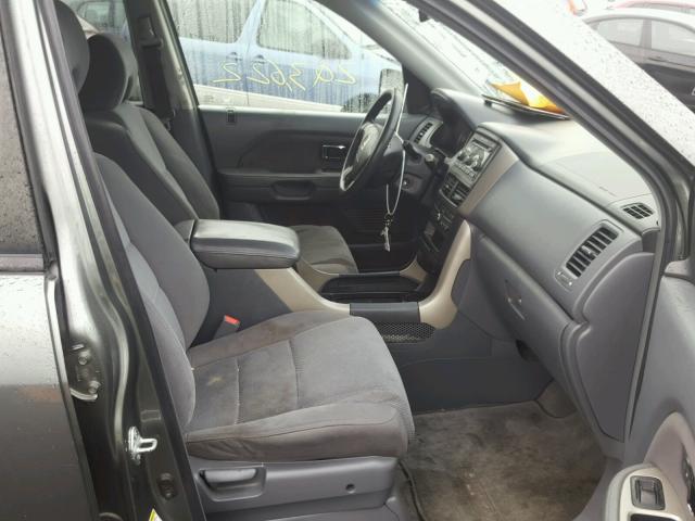 5FNYF28487B005463 - 2007 HONDA PILOT EX GRAY photo 5