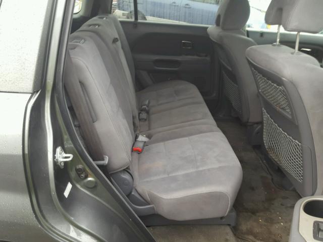 5FNYF28487B005463 - 2007 HONDA PILOT EX GRAY photo 6