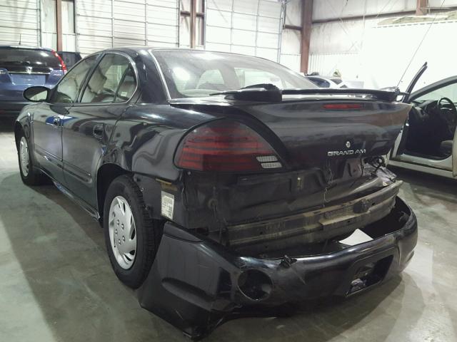 1G2NE52E35M201358 - 2005 PONTIAC GRAND AM S BLACK photo 3