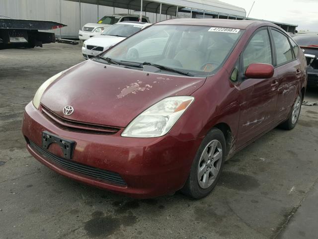 JTDKB22U140017264 - 2004 TOYOTA PRIUS BURGUNDY photo 2