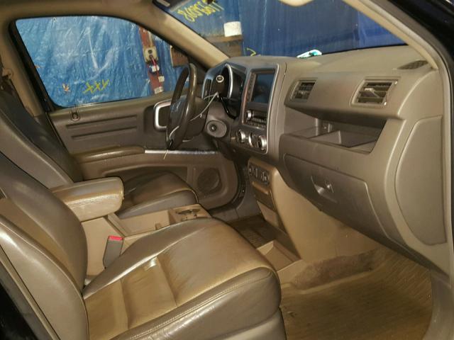 2HJYK16506H566469 - 2006 HONDA RIDGELINE BLACK photo 5